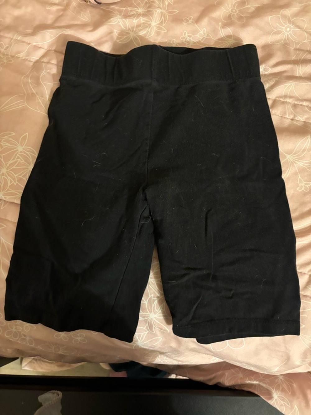 Black High-Waist Bike Shorts